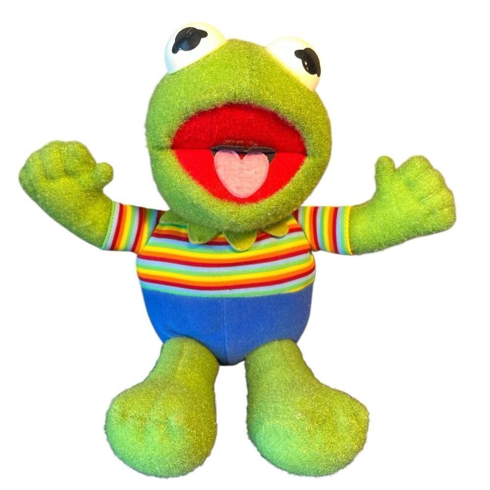 Hasbro Softies 1985 Jim Henson's Muppet Babies Kermit The Frog 12"